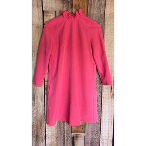 Tuckernuck Daphne Dress Pink Preppy Resort Shift Feminine Ruffle Spring Size XS